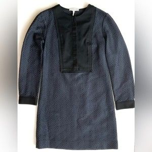 Sandro Black Long Sleeve Dress